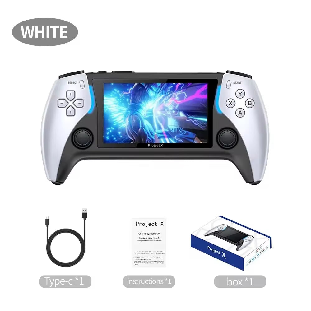 New Project X 4.3 Inch High-Defintion Ips Screenhandheld Game Console Supports Ps1 Arcade Hd Output for Dual Joystick