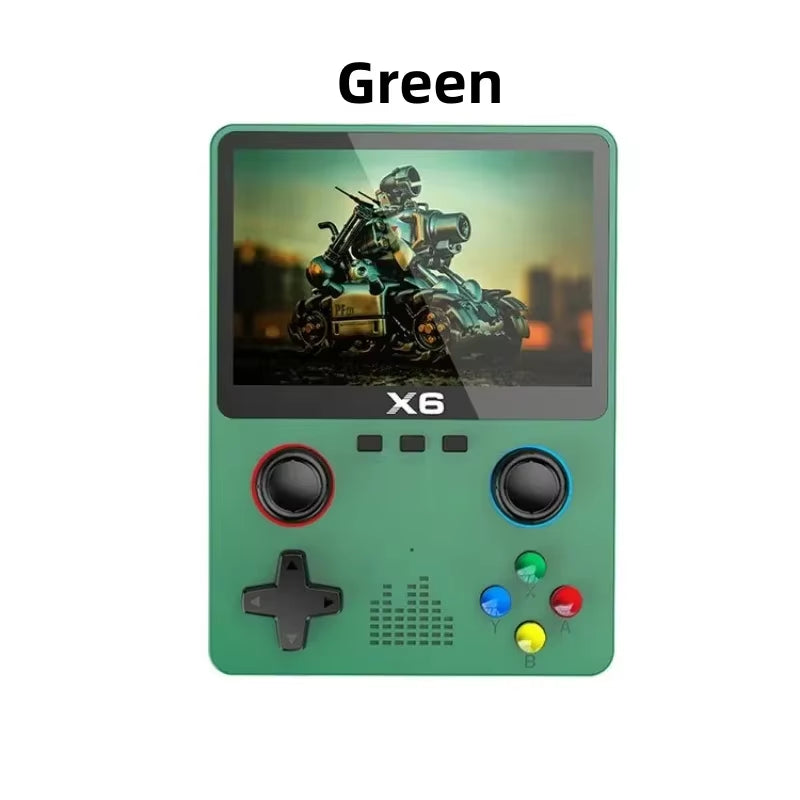 NEW X6 Game Console Retro Video Game Console 3.5'' IPS Screen Portable Handheld Game Player Classic Games Children Gifts