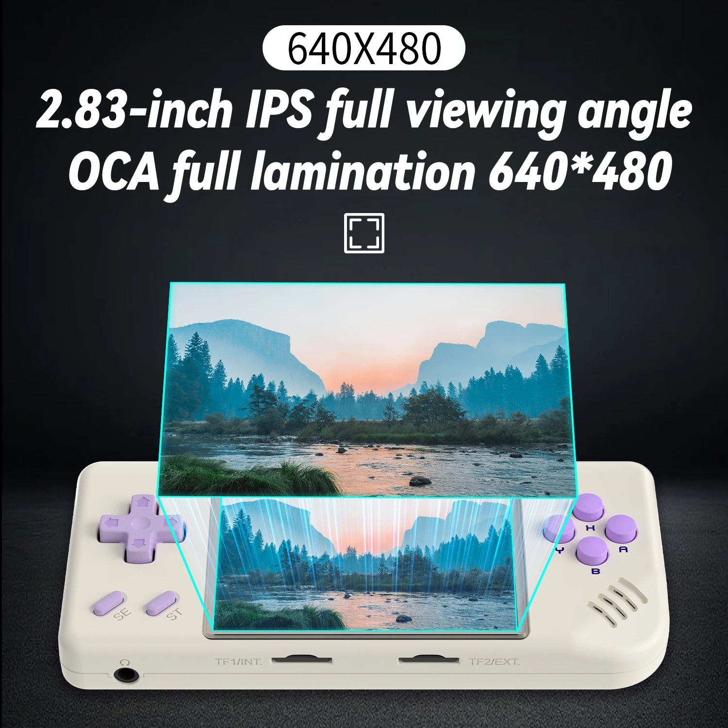 RG28XX Handheld Game Console 2.83-Inch 640*480 IPS Screen Linux System 3100Mah Support Tv-Hdmi-Output 64G 5000+ Games