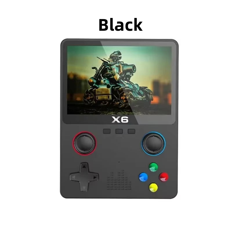 NEW X6 Game Console Retro Video Game Console 3.5'' IPS Screen Portable Handheld Game Player Classic Games Children Gifts