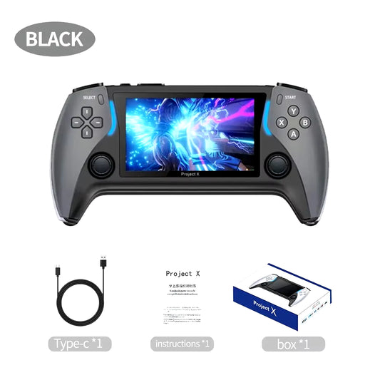 New Project X 4.3 Inch High-Defintion Ips Screenhandheld Game Console Supports Ps1 Arcade Hd Output for Dual Joystick