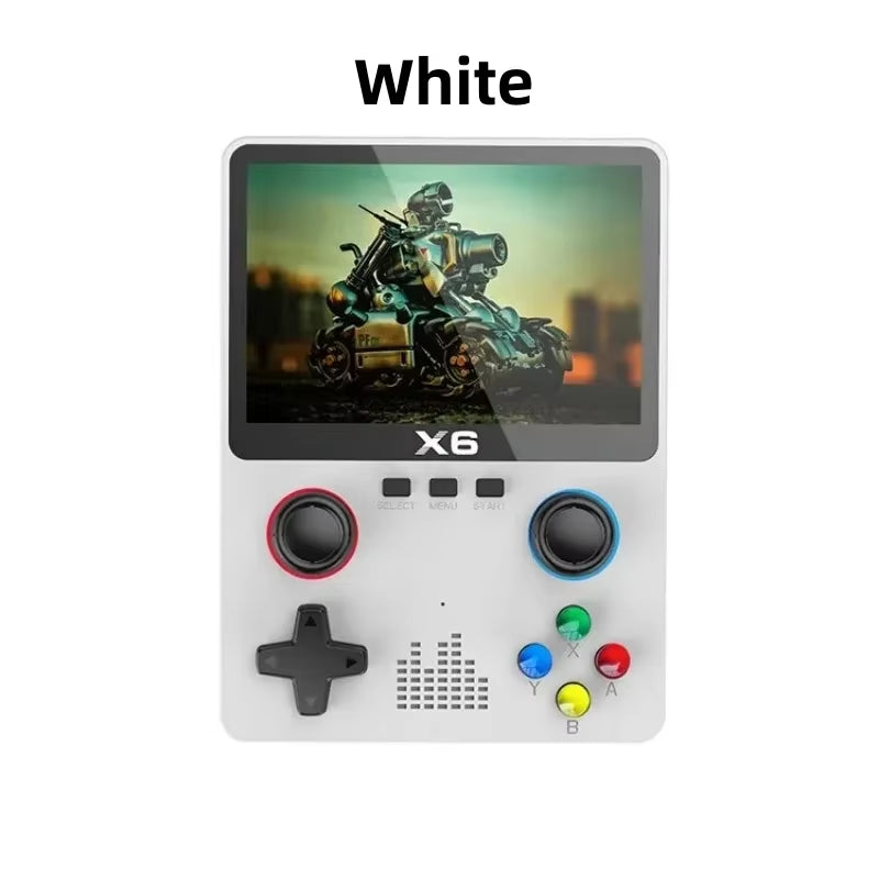 NEW X6 Game Console Retro Video Game Console 3.5'' IPS Screen Portable Handheld Game Player Classic Games Children Gifts